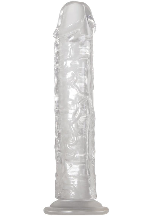 Adam and Eve Crystal Clear Dong - Clear - 8in