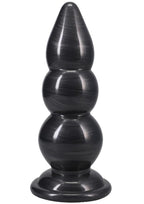 American Bombshell Triple Payload Anal Plug - Gun Metal