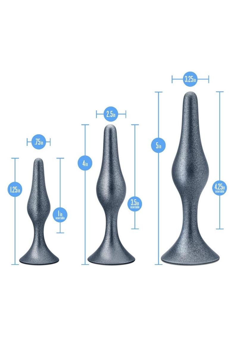 Anal Adventures Matrix Genesis Plug Kit Silicone Plug Set - Stellar