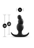 Anal Adventures Platinum Stacked Silicone Plug