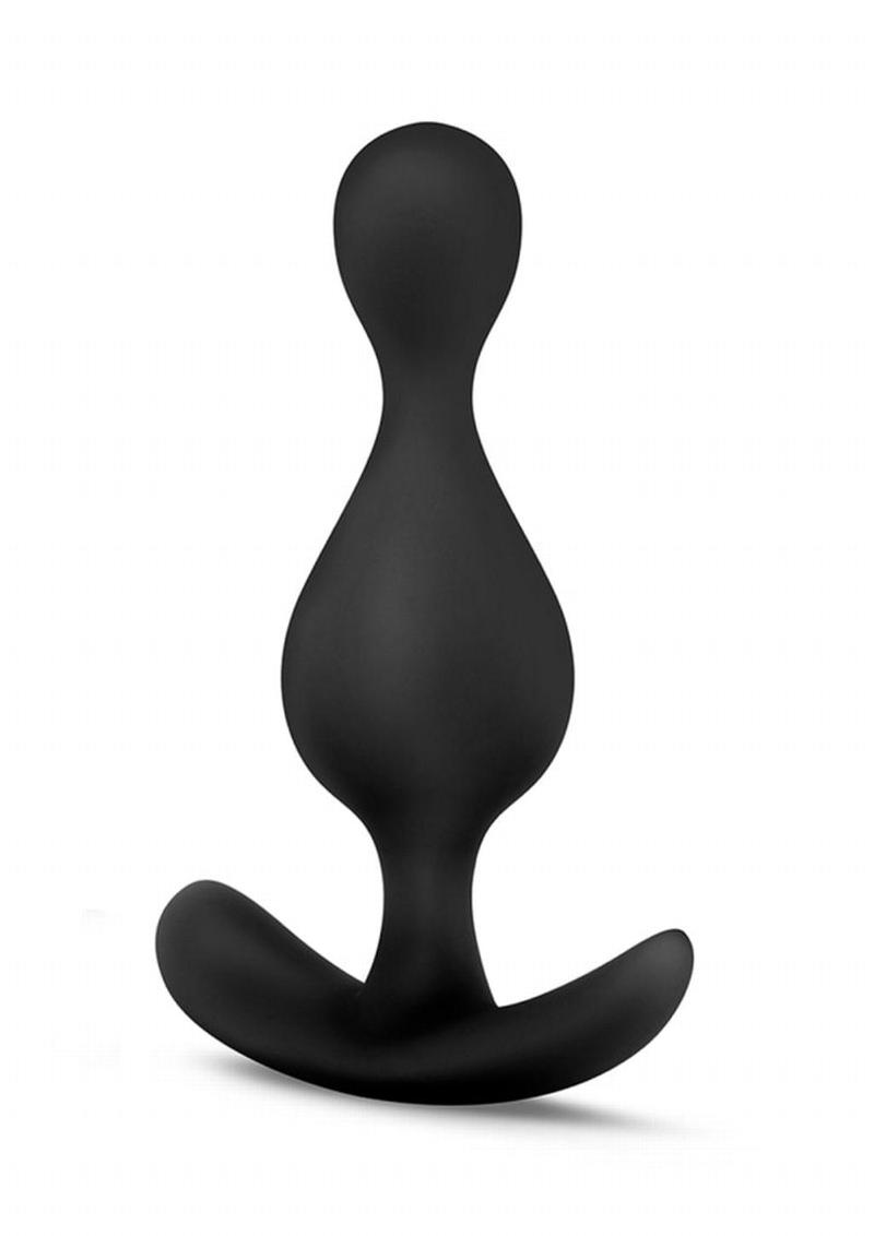 Anal Adventures Platinum Wave Silicone Plug