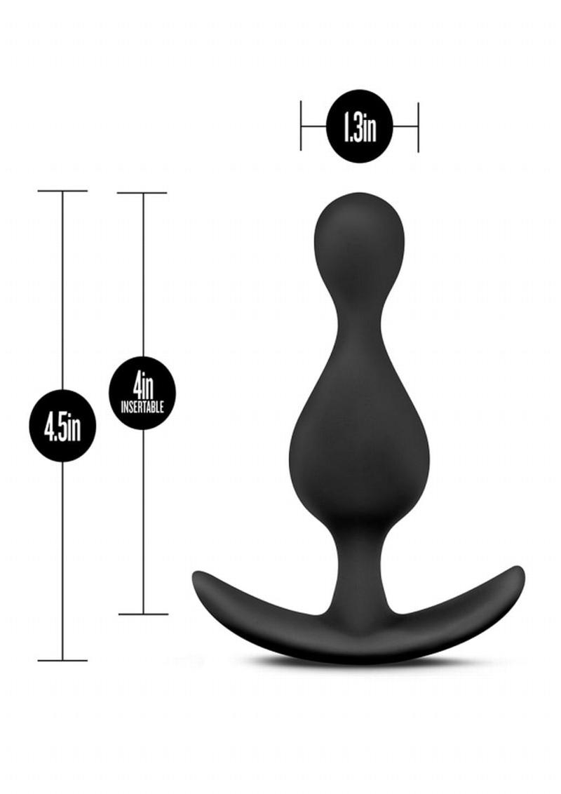 Anal Adventures Platinum Wave Silicone Plug