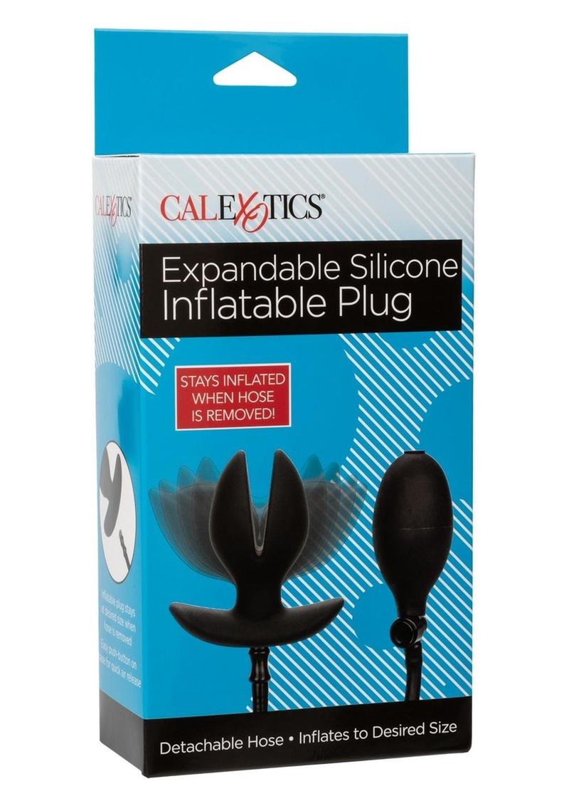 Expandable Silicone Inflatable Plug - Black