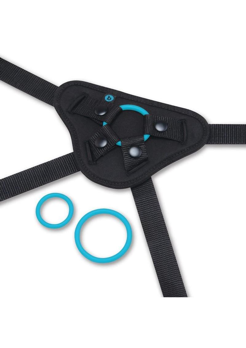 B Vibe Everybody Harness Set with Silicone Insertable Peg