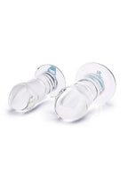 B-Vibe Intermediate Glass Anal Dilators - Clear - 2 Piece/Set