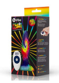 B-Vibe Peace and Love Rechargeable Silicone Rimming Plug with Remote Control - Tie Die