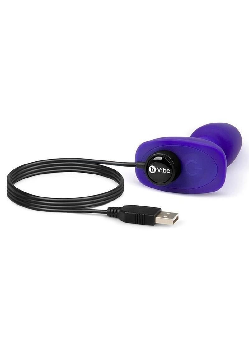 B-Vibe Rotating Bead Petite Rechargeable Silicone Plug with Remote Control