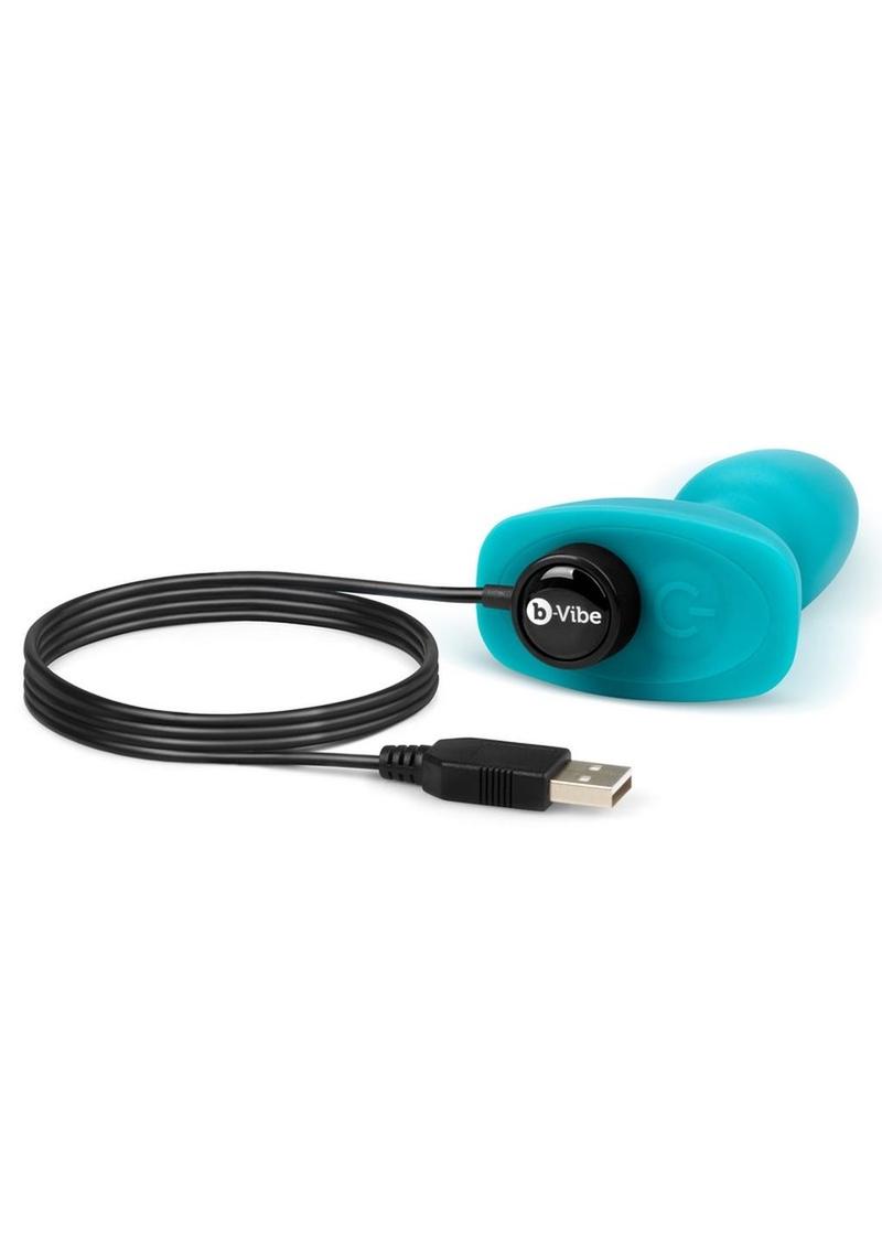 B-Vibe Rotating Bead Petite Rechargeable Silicone Plug with Remote Control