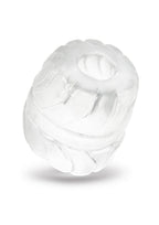 B-Vibe Stretch Tech Barrel Ultra Stretchy Cock Ring - Clear