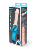 B-Vibe Thrusting Silicone Dildo Machine - Vanilla - 6.5in