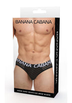 Banana Cabana Sheer Bikini - Black - Large/XLarge