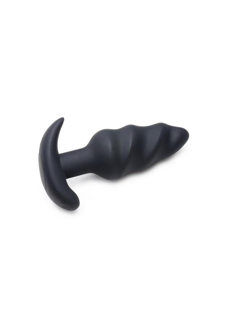 Bang! 21x Vibrating Silicone Rechargeable Swirl Plug with Remote Control