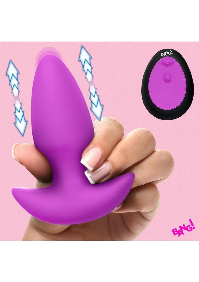 Bang! Thrusting and Vibrating Rechargeable Silicone Plug