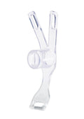 Blueline Piss-Thru Flying V Male to Female Inversion Feminizer Transformation Device - Clear