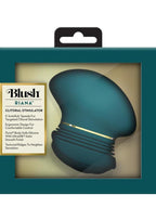 Blush Collection Raya Rechargeable Silicone Clitoral Stimulator - Dark Teal/Teal