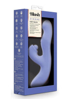 Blush Collection Simone Rechargeable Silicone Tapping Rabbit Vibrator - Blue