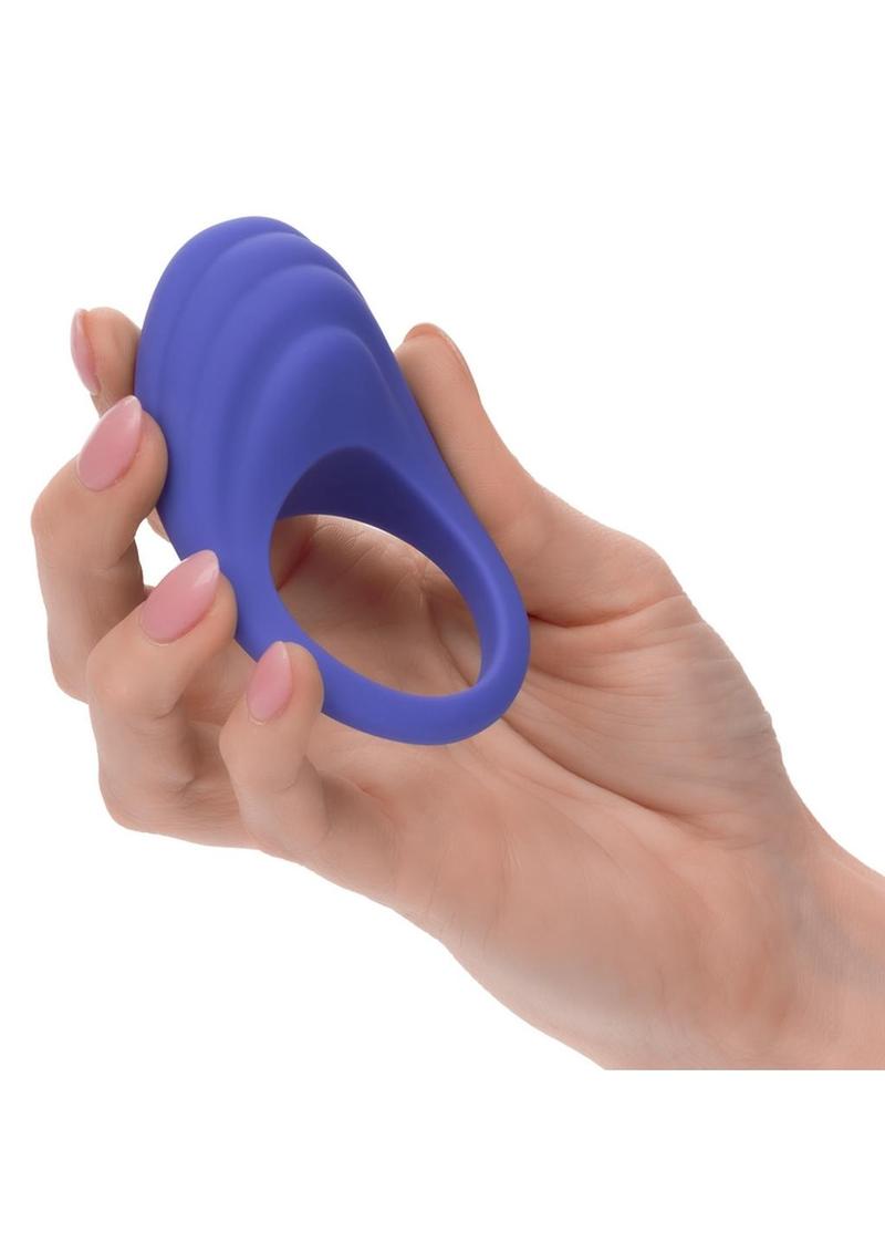 Calexotics Connect Couples Ring Rechargeable Silicone App Compatible Ring with Remote