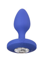 Cheeky Gems Rechargeable Silicone Vibrating Probe - Blue - Small
