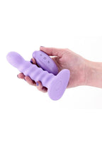 Colours Ribbed Rechargeable Silicone Vibrating Insertable with Remote Control