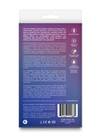 Colours Ribbed Rechargeable Silicone Vibrating Insertable with Remote Control