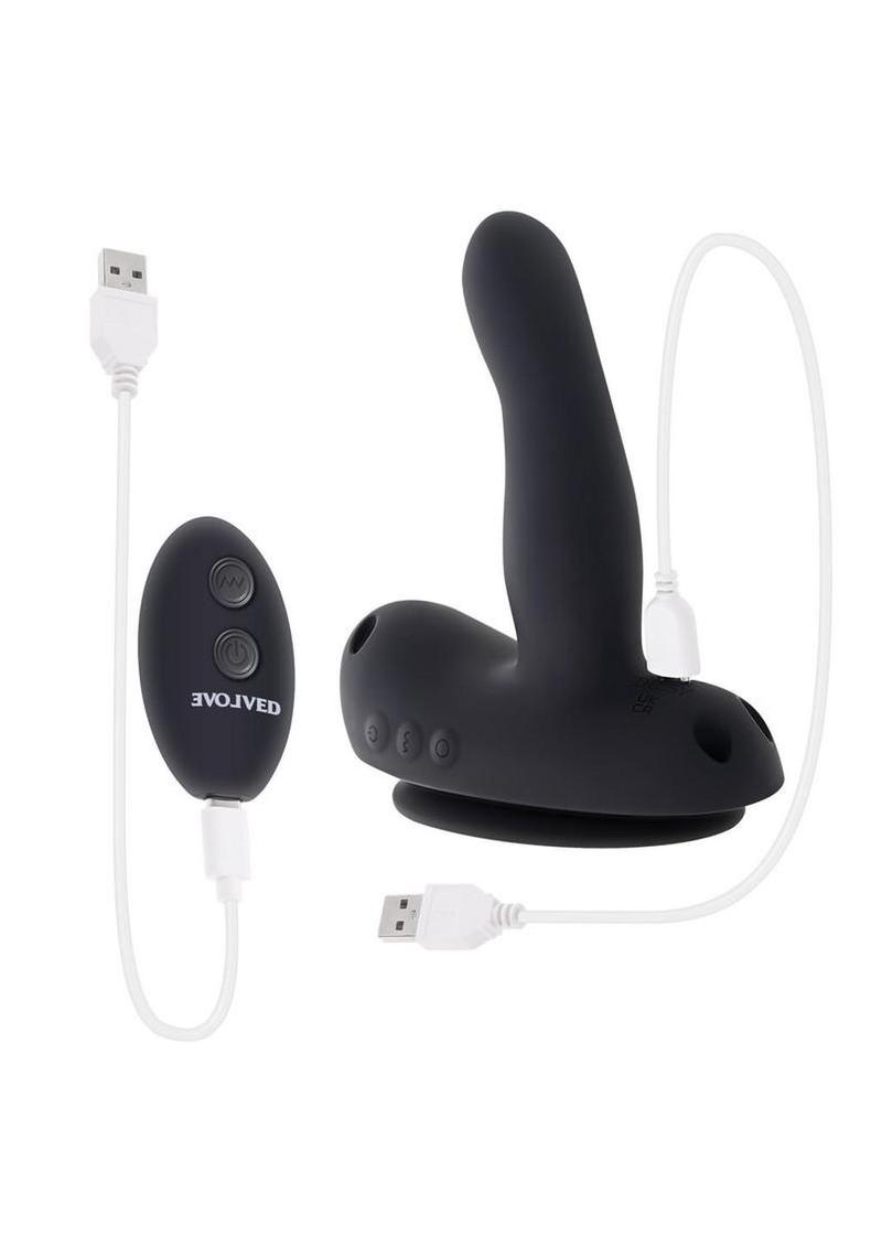 Come Closer Rechargeable Silicone Harness Vibrator with Remote