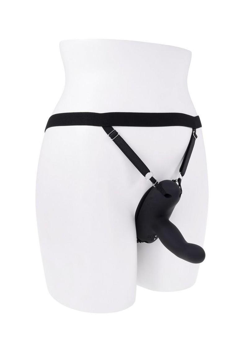Come Closer Rechargeable Silicone Harness Vibrator with Remote