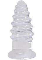Crystal Jellies Anal Twist - Clear - 5in