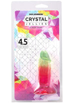 Crystal Jellies Dildo - Rainbow - 4.5in