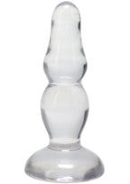 Crystal Jellies Novice Pop Plug - Clear - 4in