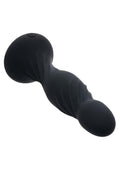 Deep Stud Rechargeable Silicone Reverberating Probe - Black