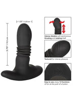 Eclipse Thrusting Rotator Probe Silicone Rechargeable Vibrating Plug with Remote Control
