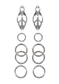 Edge Tuggable Clover Clamps - Black/Silver