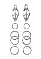 Edge Tuggable Clover Clamps - Black/Silver