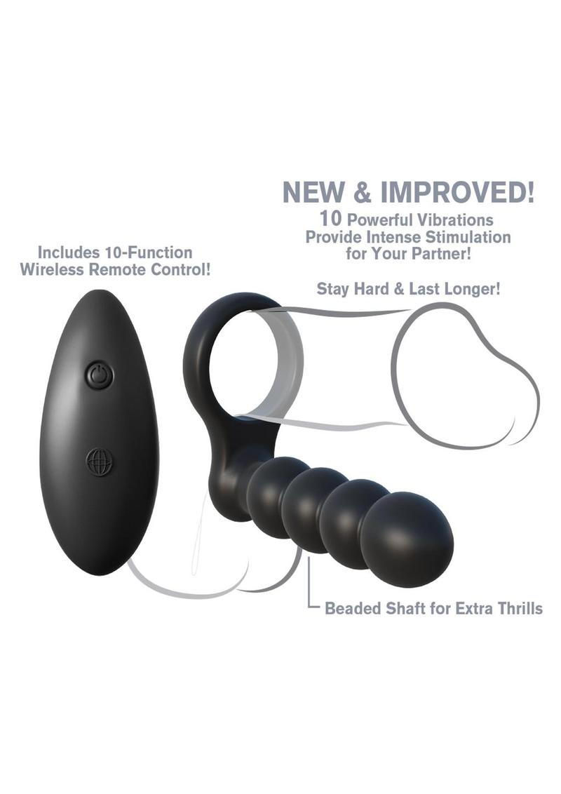 Fantasy C-Ringz Silicone Rechargeable Ring Double Penetrator with Remote Control