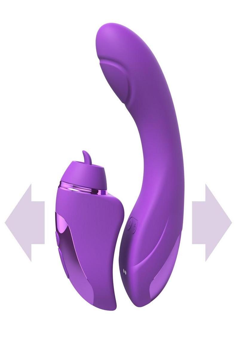 Fantasy For Her Duet Pro Rechargeable Silicone Dual Vibrator with Remote