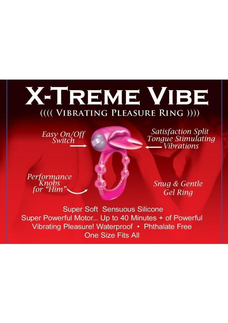Forked Tongue Vibrating Silicone Ring Waterproof