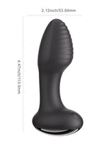 Frenzy Pressure Sensing App Control Rotating Rechargeable Silicone Plug