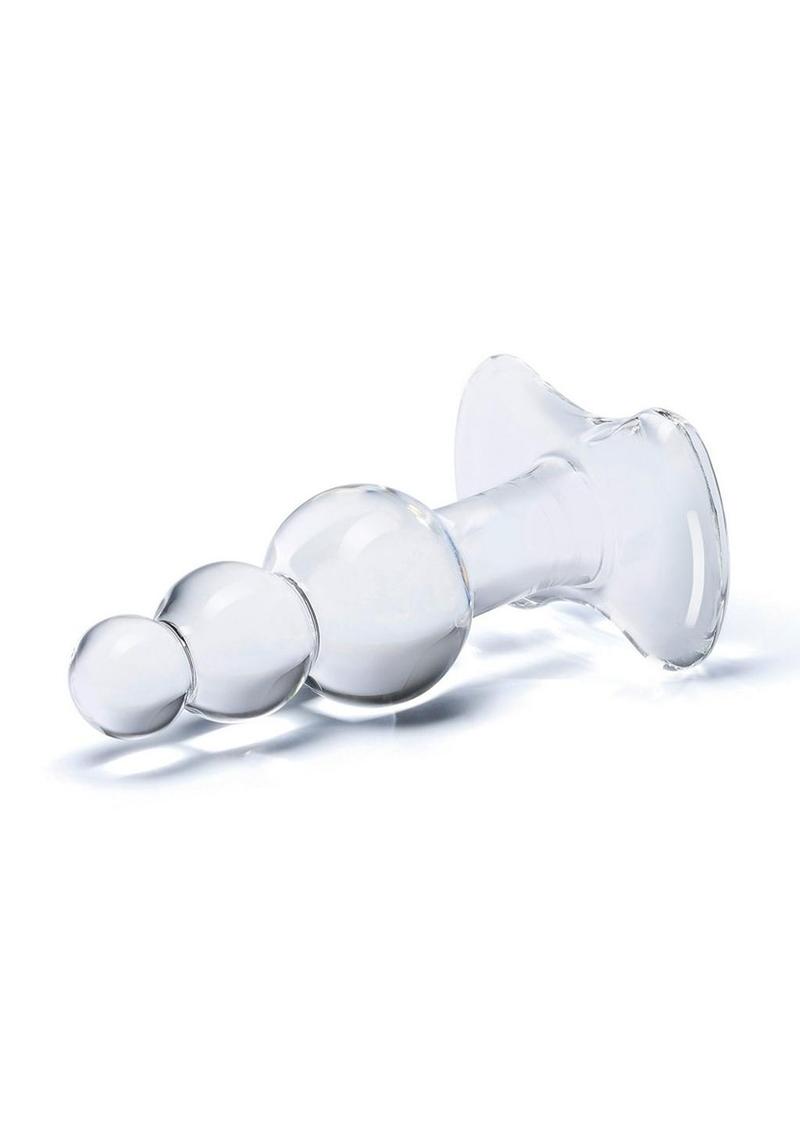 Glas Beaded Glass Plug with Tapered Base