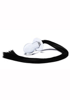 Glas Stallion Butt Plug - Black/Clear