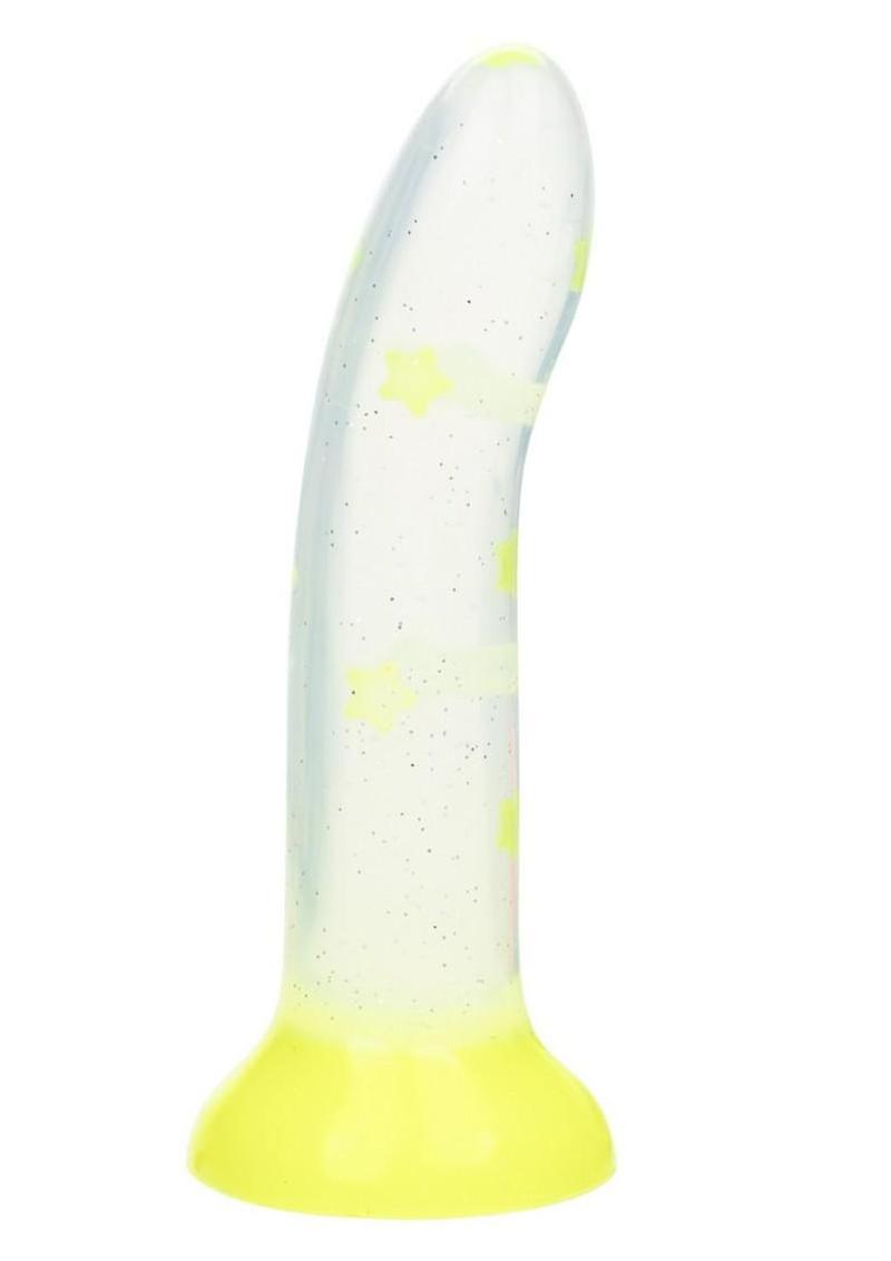 Glow Stick Star Silicone Glow In The Dark Dildo - Glow In The Dark/Yellow