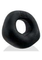 Hunkyjunk Fit Bulge Hung-Style Silicone Cockring - Black Fog - Black
