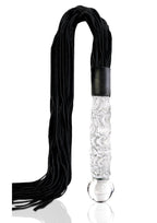 Icicles No. 38 Textured Glass Wand with Flogger