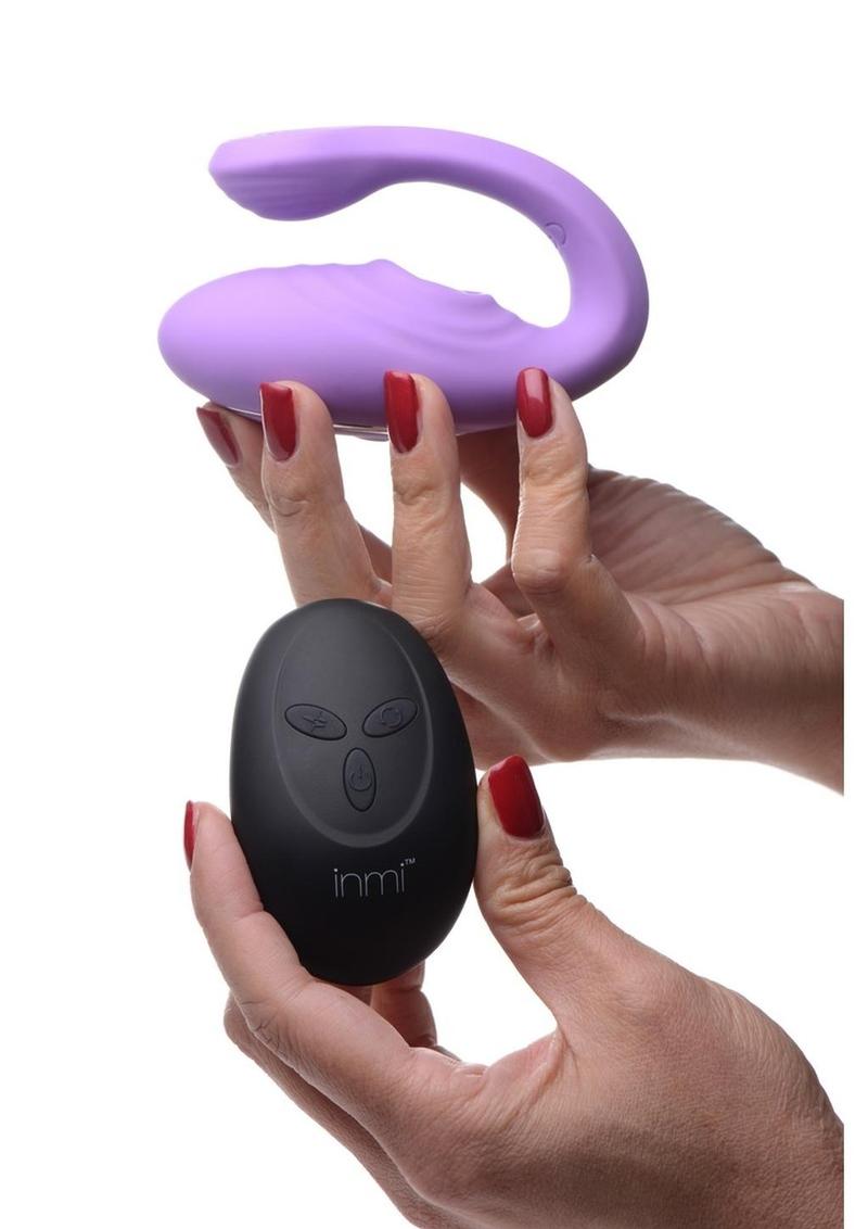 Inmi 7x Pulse Pro Pulsing Silicone Rechargeable Clitoral Stim Vibe with Remote Control