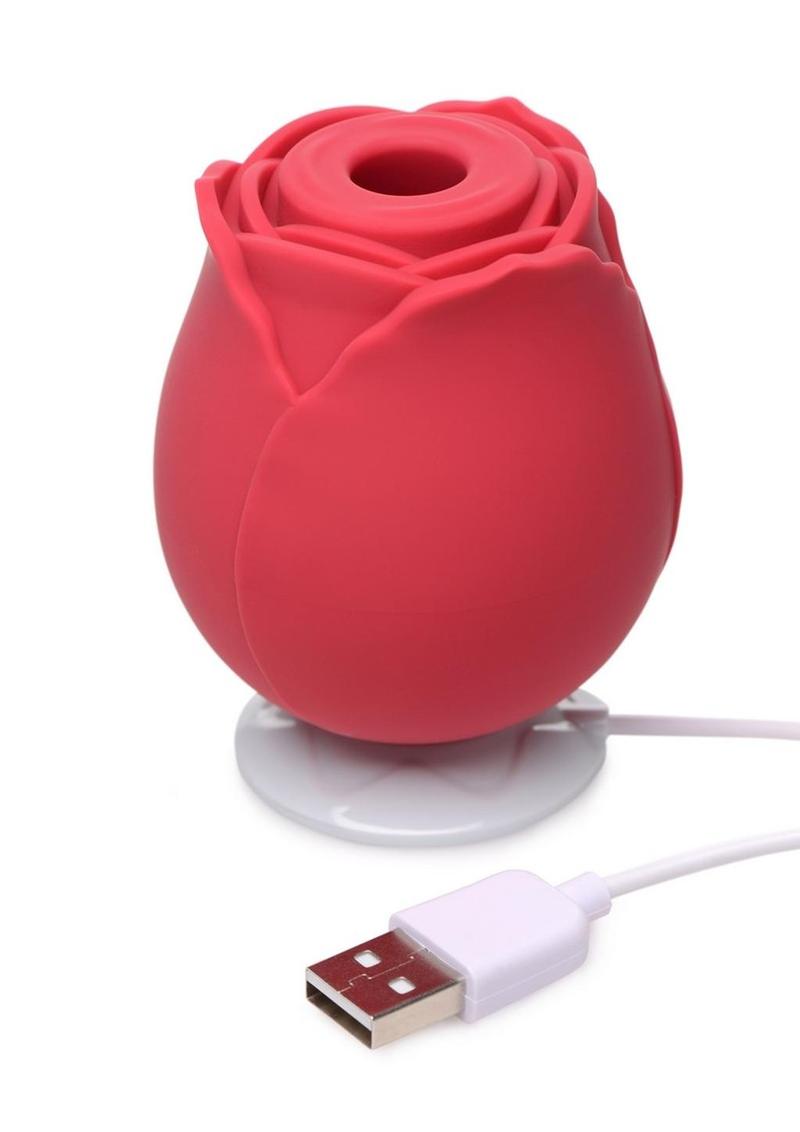 Inmi Bloomgasm Wild Rose 10x Silicone Rechargeable Clitoral Stimulator with Suction
