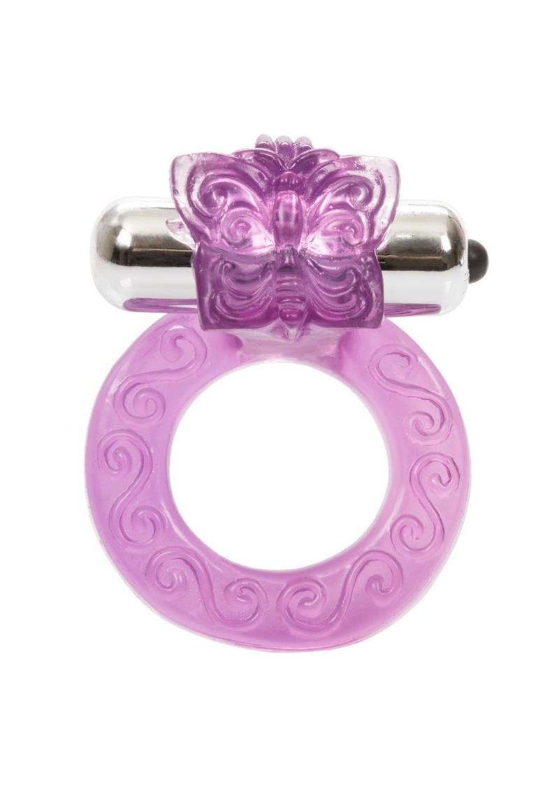 Intimate Butterfly Ring Vibrating Ring with Clitoral Stimulation