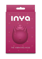 Inya The Vibrating Rose Rechargeable Silicone Clitoral Stimulator - Red