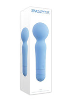 Iris Rechargeable Silicone Wand - Blue