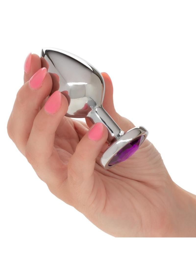 Jewel Amethyst Aluminum Plug