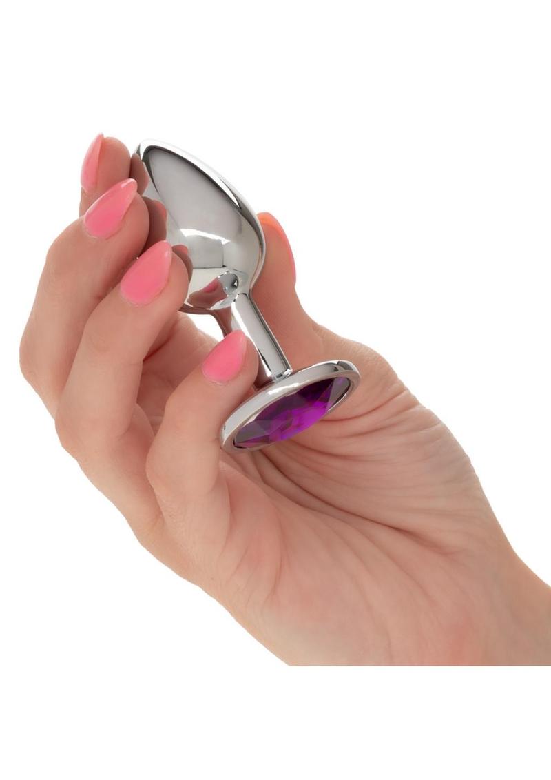 Jewel Amethyst Aluminum Plug