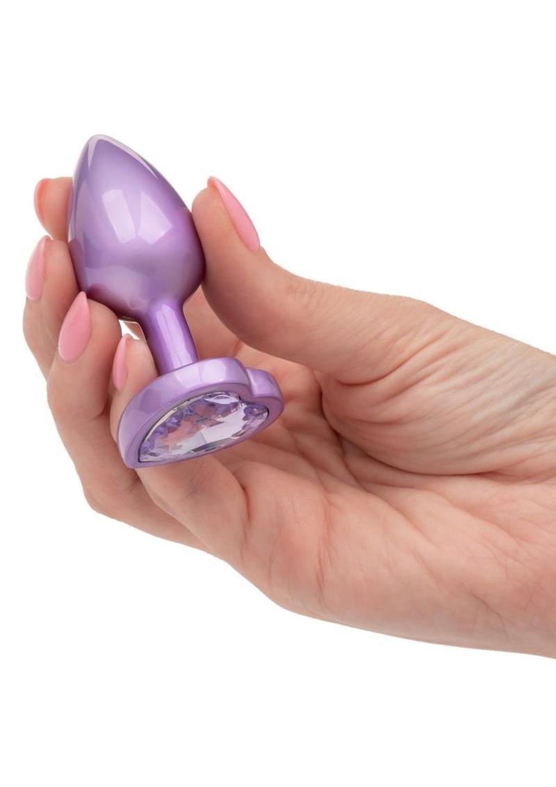 Jewel Amethyst Heart Plug
